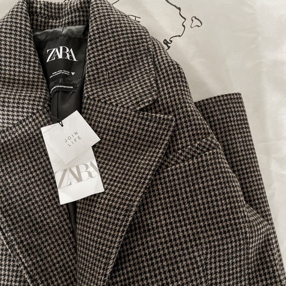 ZARA Wool Blend Coat - Picture 7 of 8